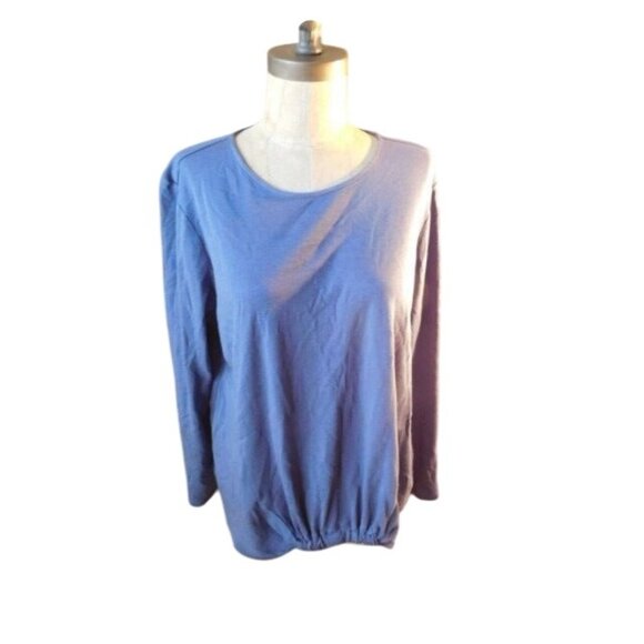 J. Jill Size L Large Knit Ruched front Long Sleeve Super soft top - Picture 1 of 2